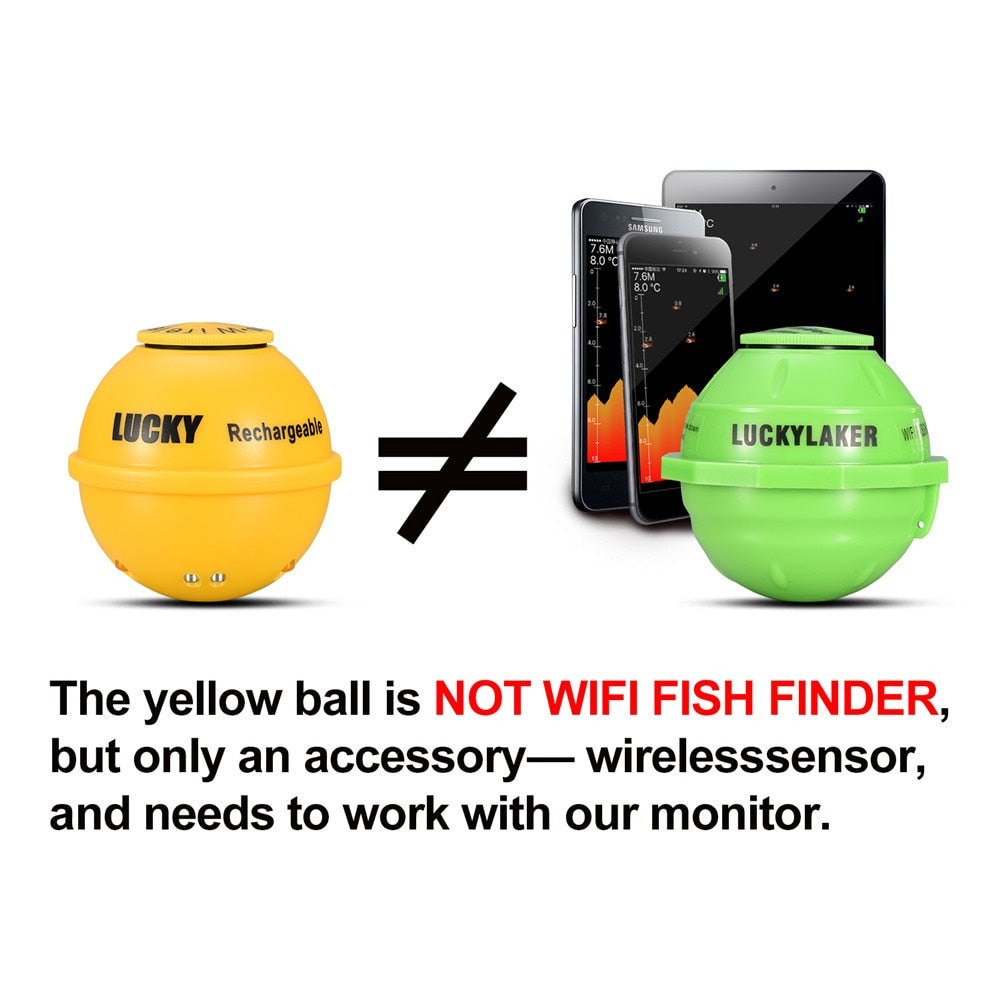 LUCKY FF1108-1CWLA Rechargeable Wireless Sonar for Fishing