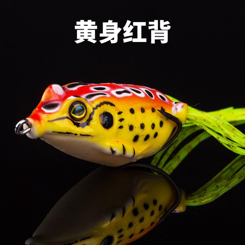 1 PCS 6.5 cm/15g Lifelike Soft Small Jump Frog Engaging Bait Silicone Bait for Crap Fishing Gear Crankbait Crankbaits 12 Colors