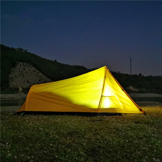 Double Outdoor Aluminium Pole Light Exposure Camping Tent