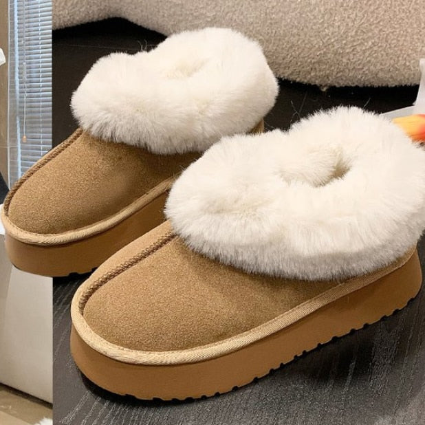Anti-skid Sheepskin Snow Boots