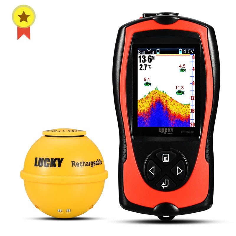 LUCKY FF1108-1CWLA Rechargeable Wireless Sonar for Fishing